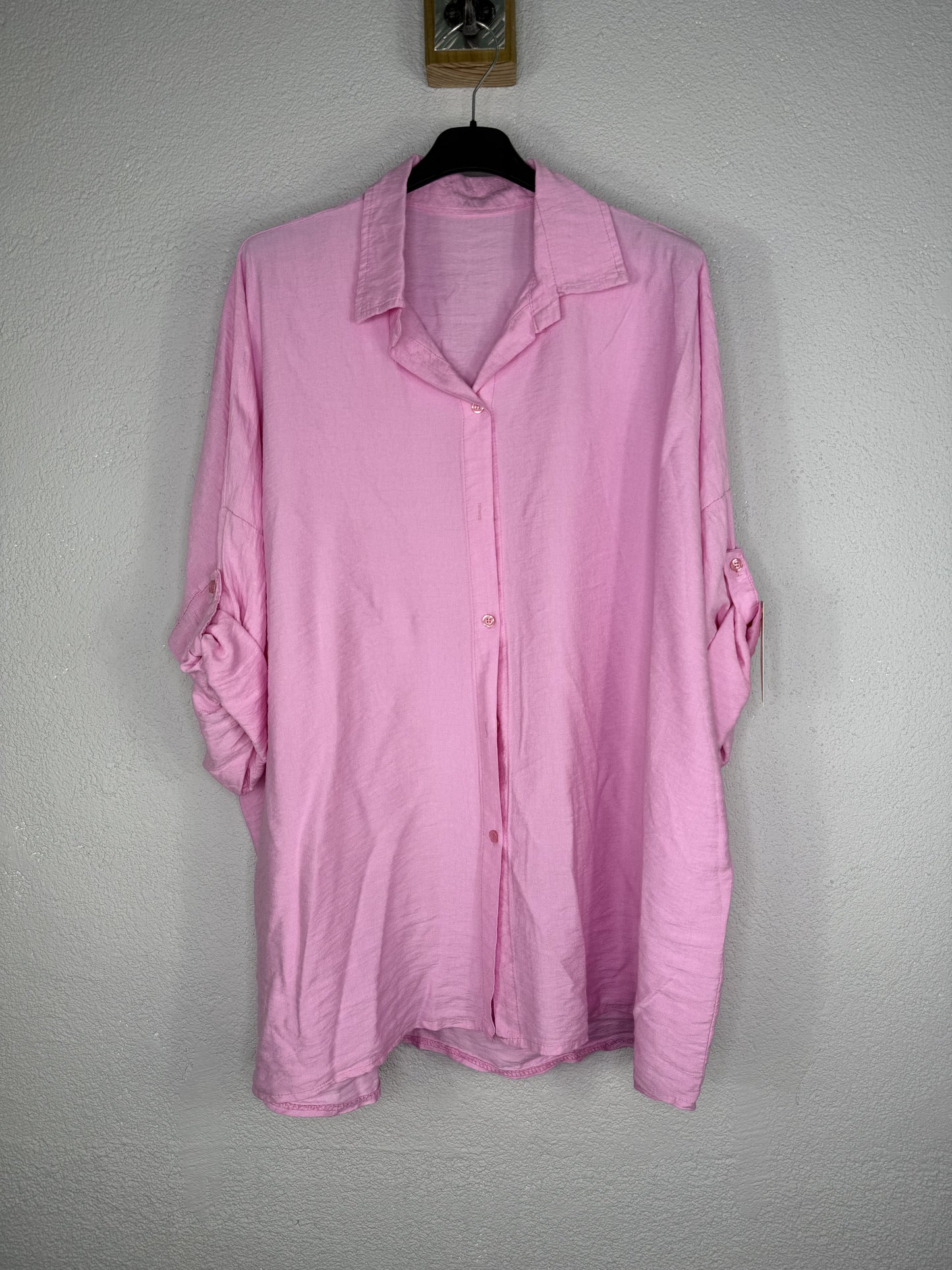 Camisa Rosa Teruel PLUS