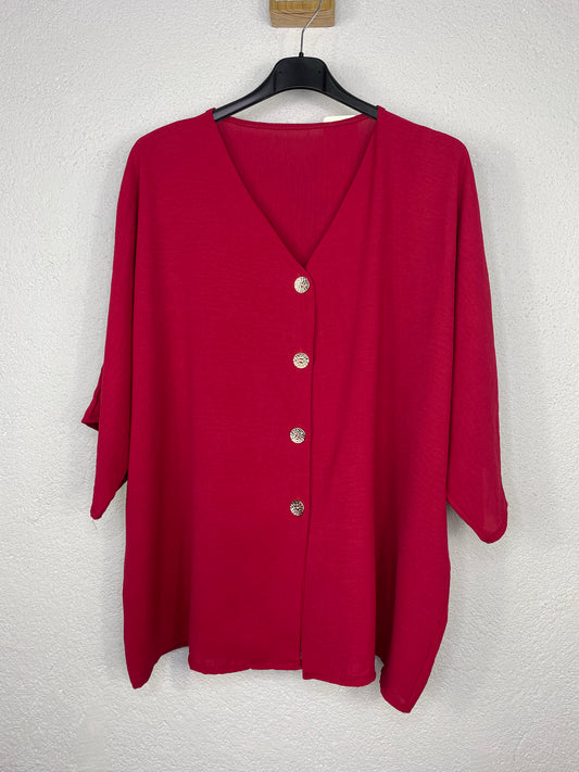 Blusa Almería Burdeos