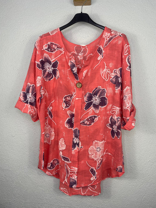 Camisa Cartagena Coral