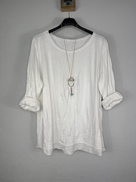 Camiseta algodón L Blanca