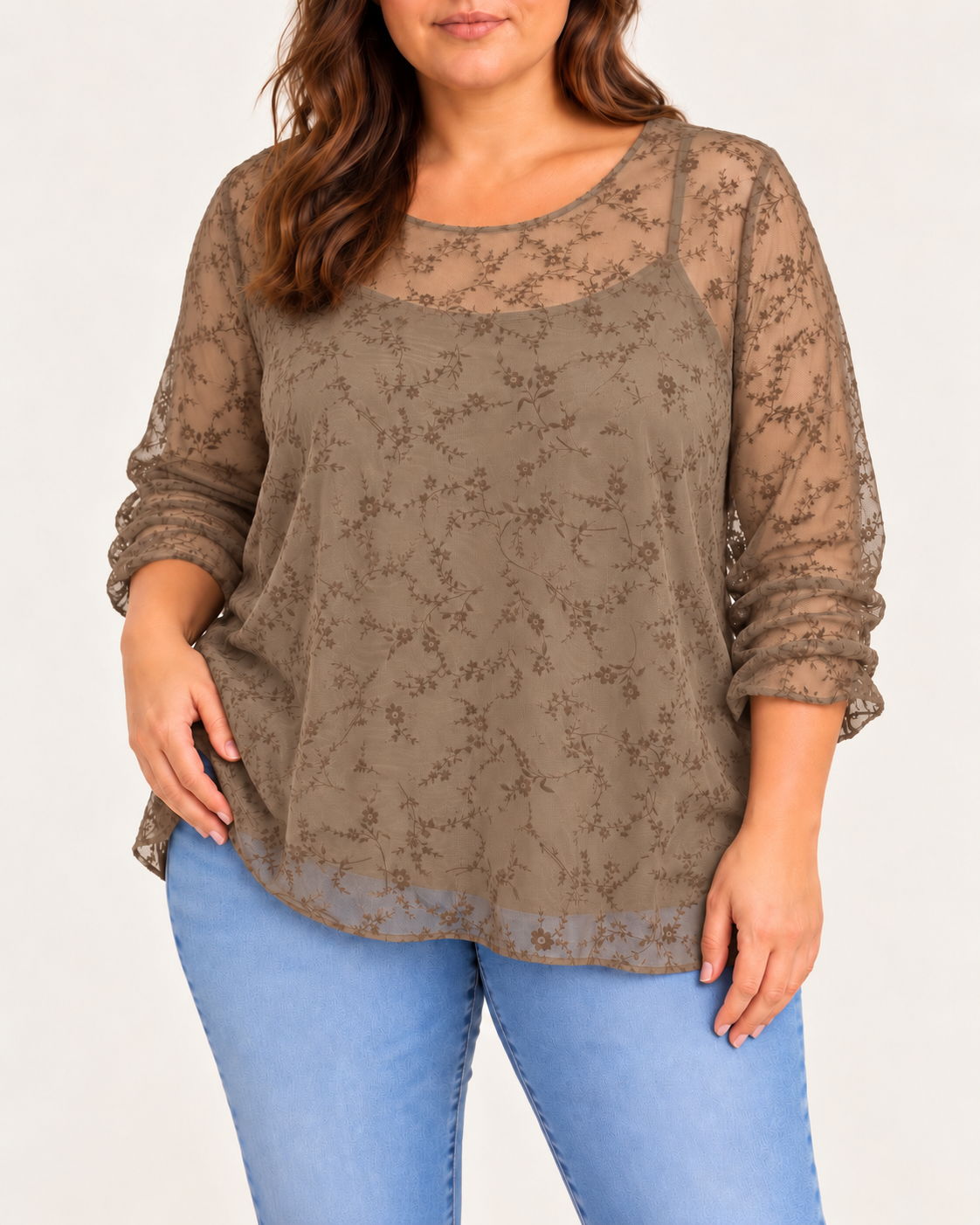 Blusa Abril Camel
