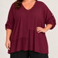 Blusa Aria Burdeos PLUS