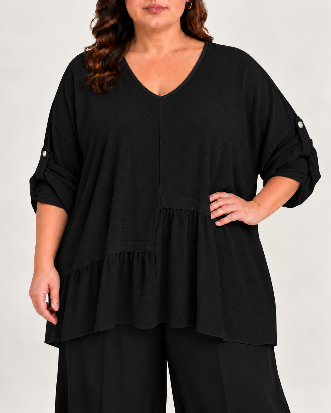 Blusa Aria Negro  PLUS