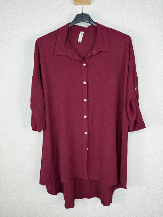 Camisa Napoles Burdeos