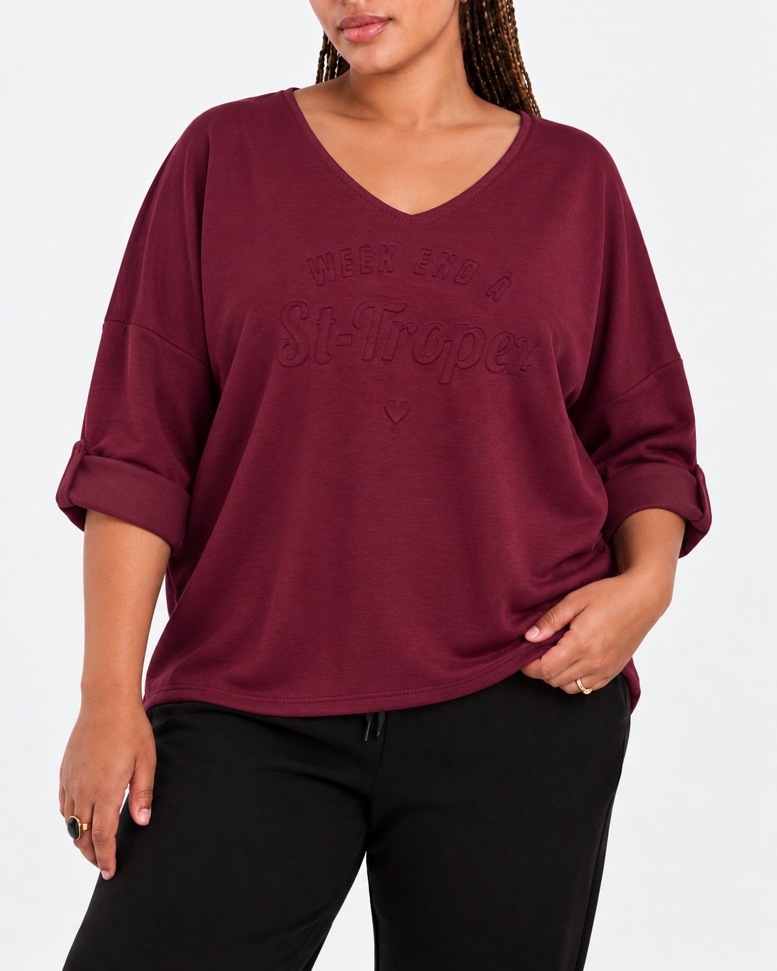 Sudadera Weekend Burdeos