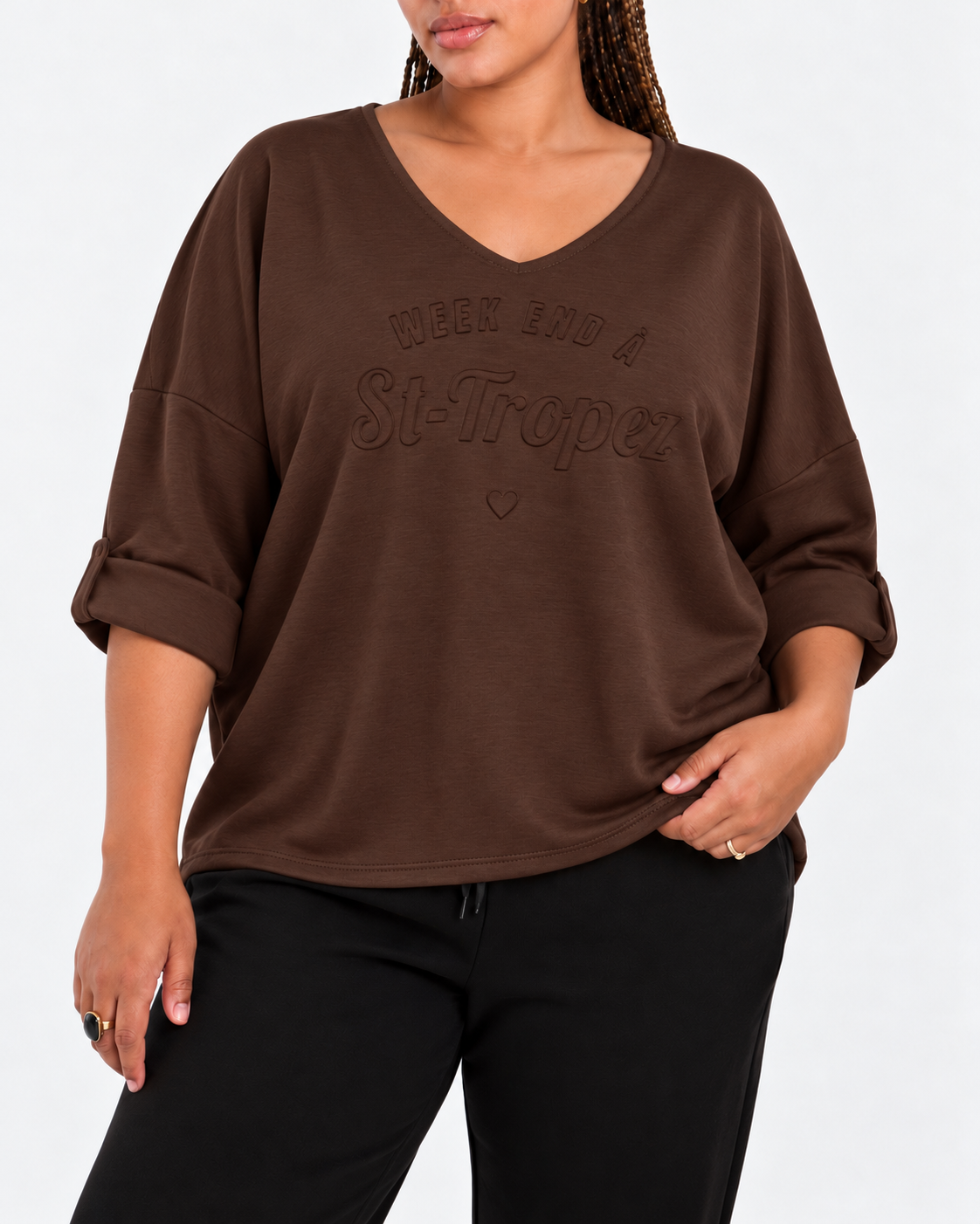 Sudadera Weekend  Marrón chocolate