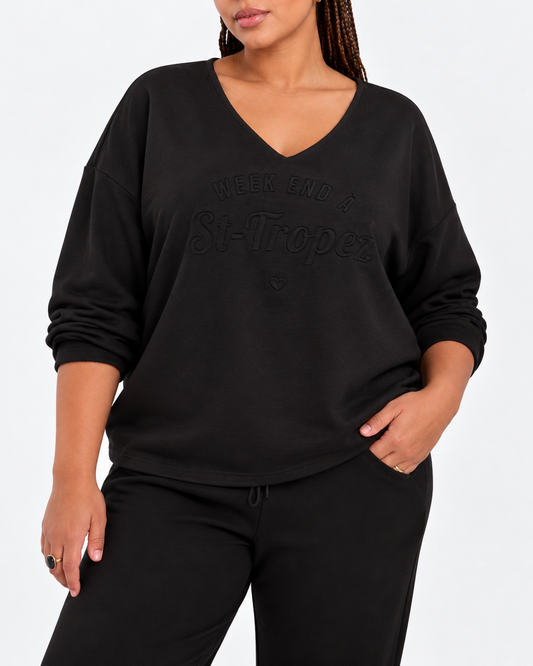 Sudadera Weekend  negro