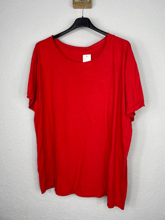 Camiseta manga corta Marfil Roja