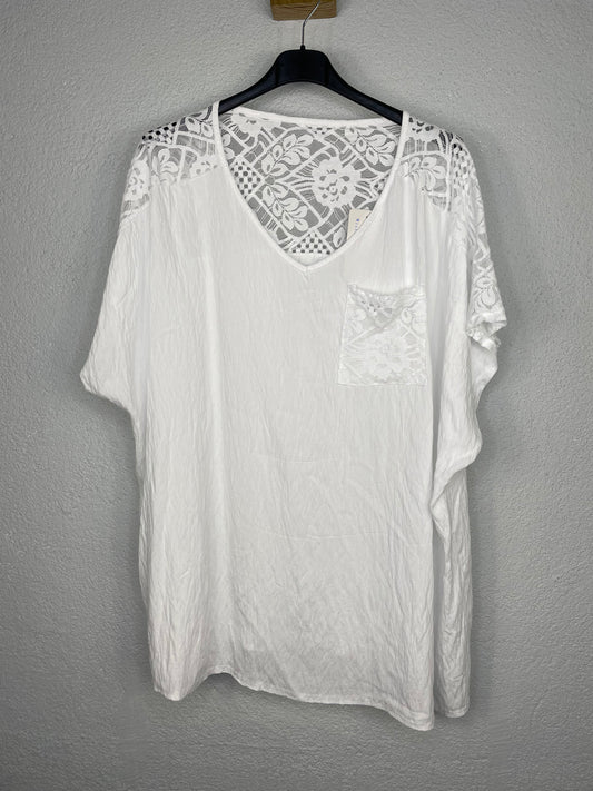 Camiseta Dorada Blanca