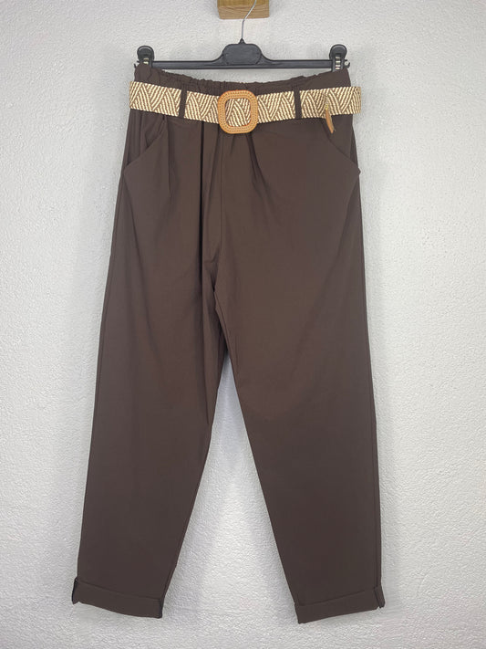 Pantalón Begur Marrón Chocolate