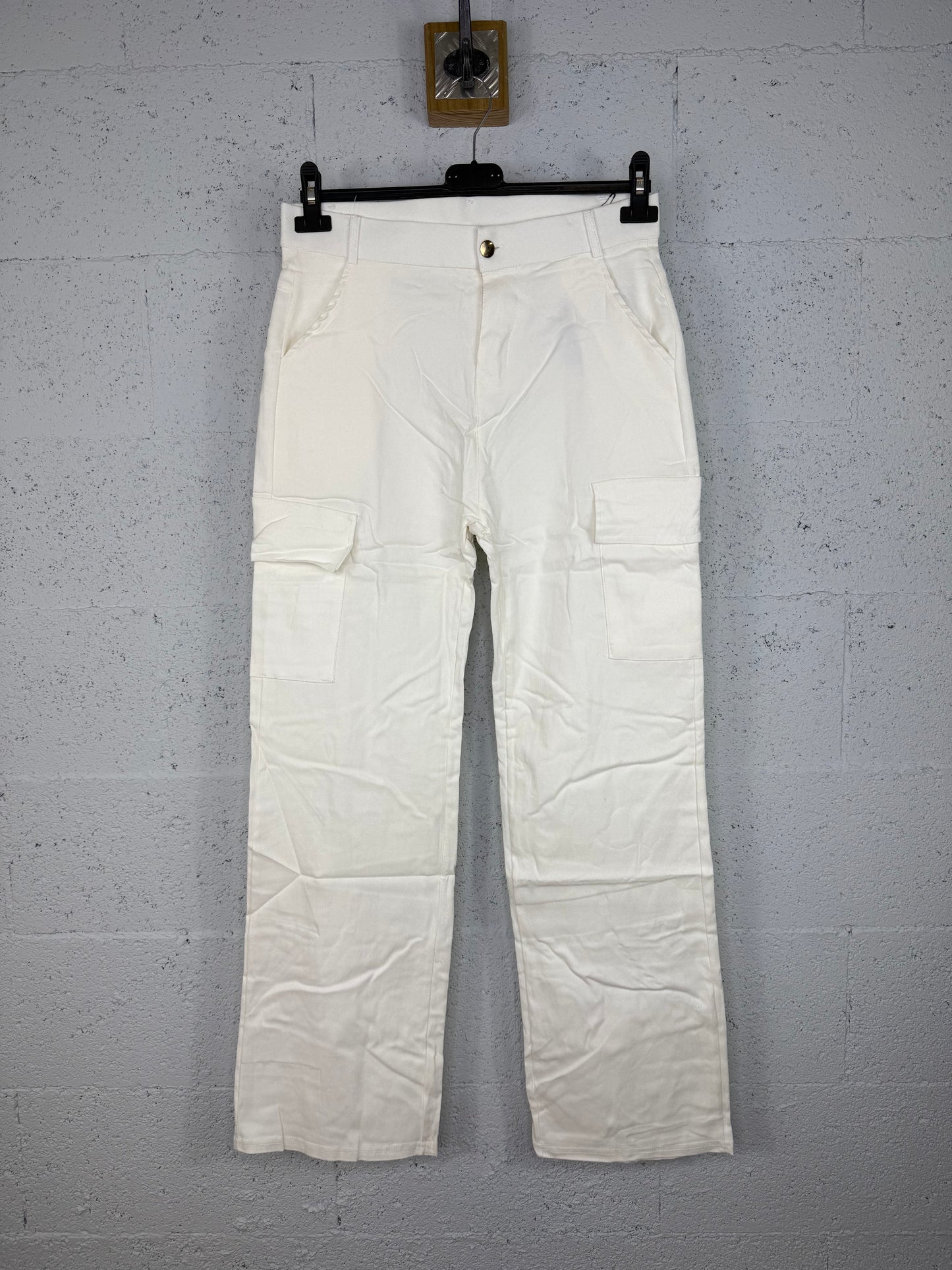 Pantalón cargo Blanco