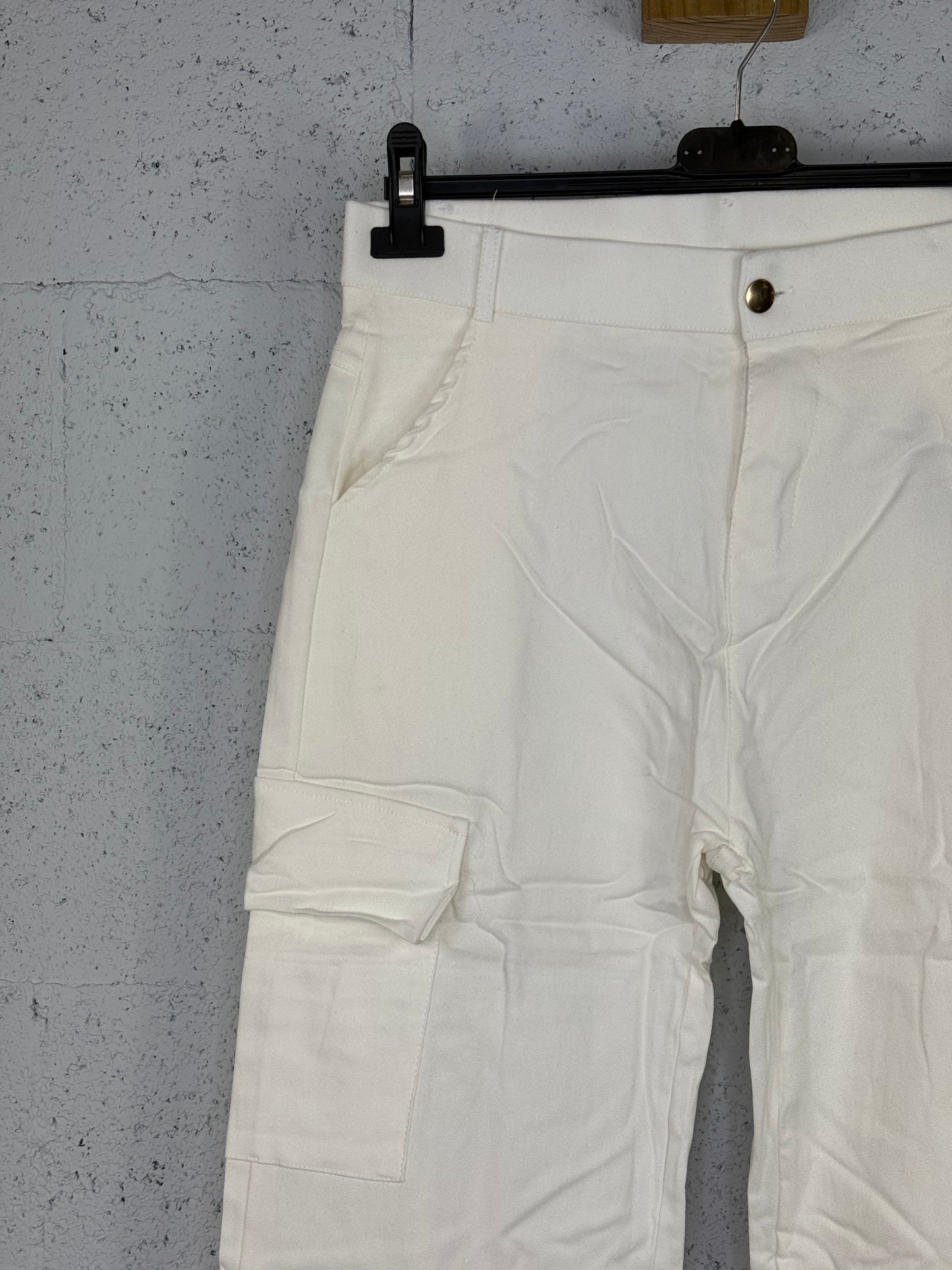 Pantalón cargo Blanco