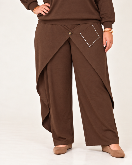 Pantalon Nueva York marrón chocolate