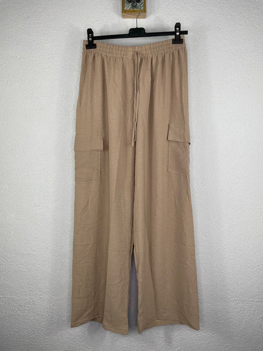 Pantalon cargo Beige