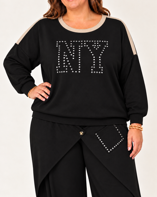 Sudadera Nueva York Negra