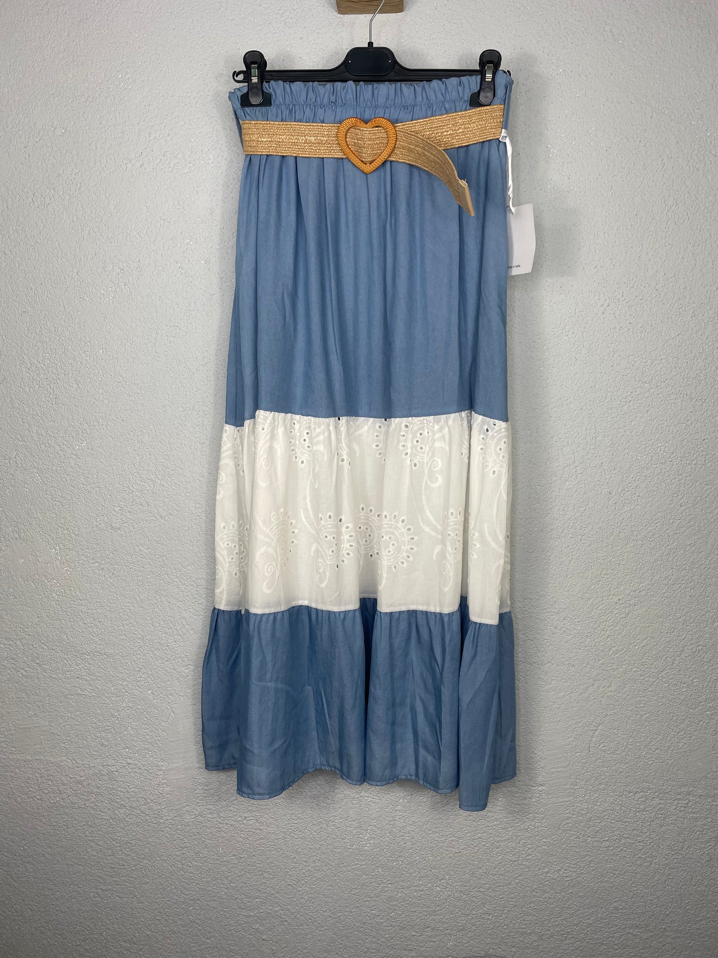 Falda Clara Azul tejano Claro
