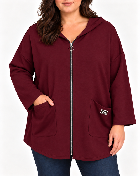 Sudadera Aire Burdeos