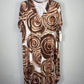 Vestido Castellón Círculos Marrones