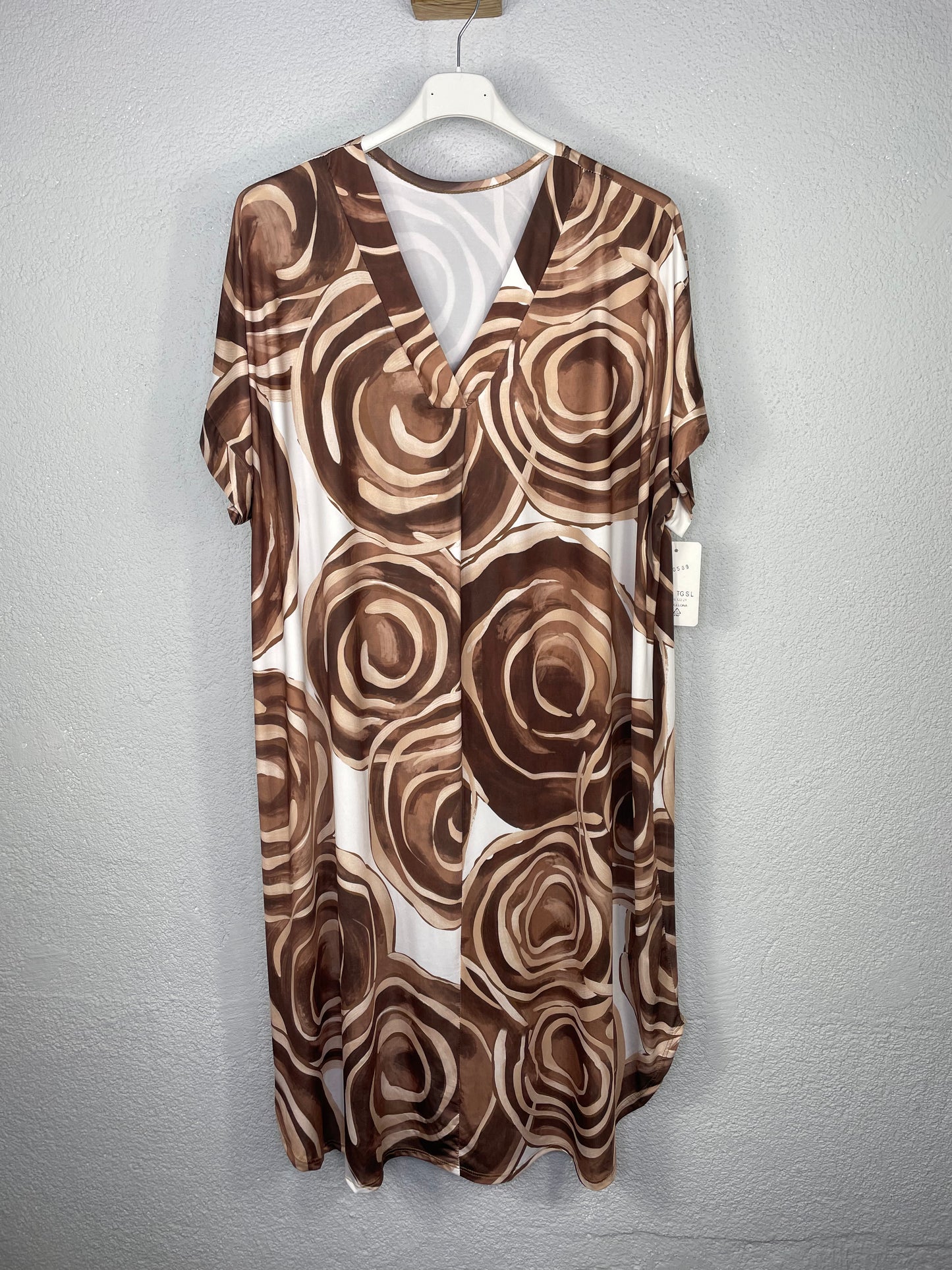 Vestido Castellón Círculos Marrones
