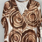 Vestido Castellón Círculos Marrones