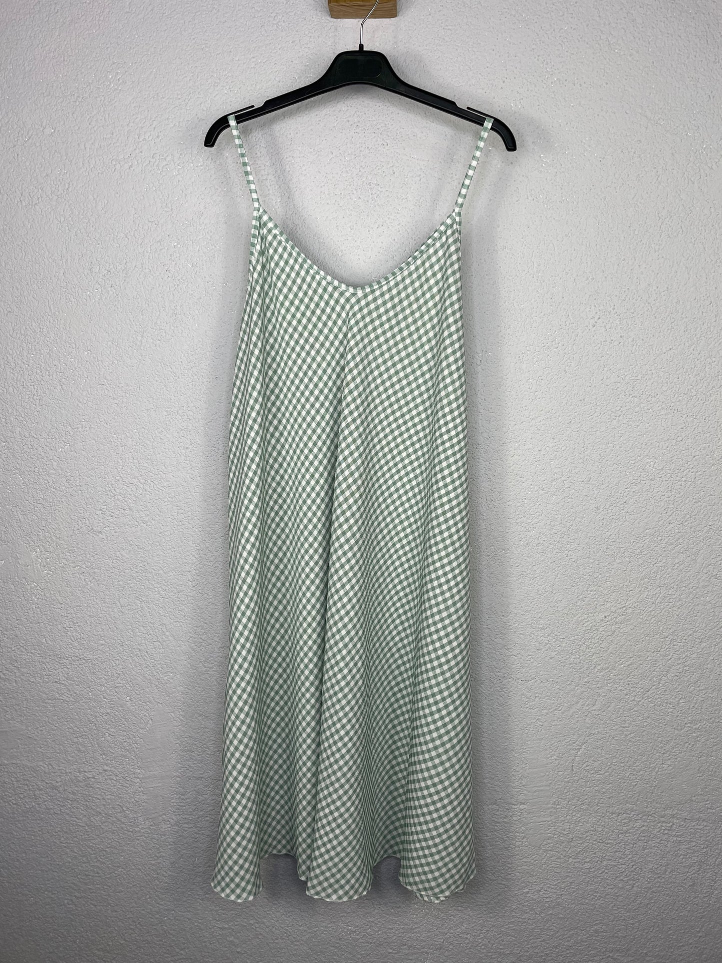 Vestido Aurora Vichy Verde agua