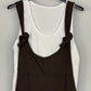 Mono corto  Caracas Marrón Chocolate (con camiseta)
