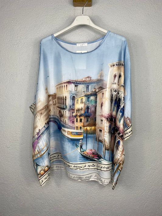 Blusa Arganda Azul bebé