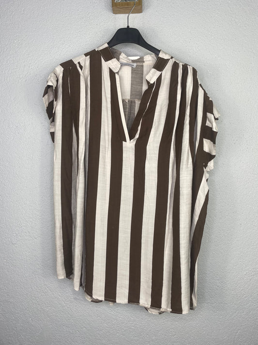 Blusa Filipinas Marrón chocolate PLUS