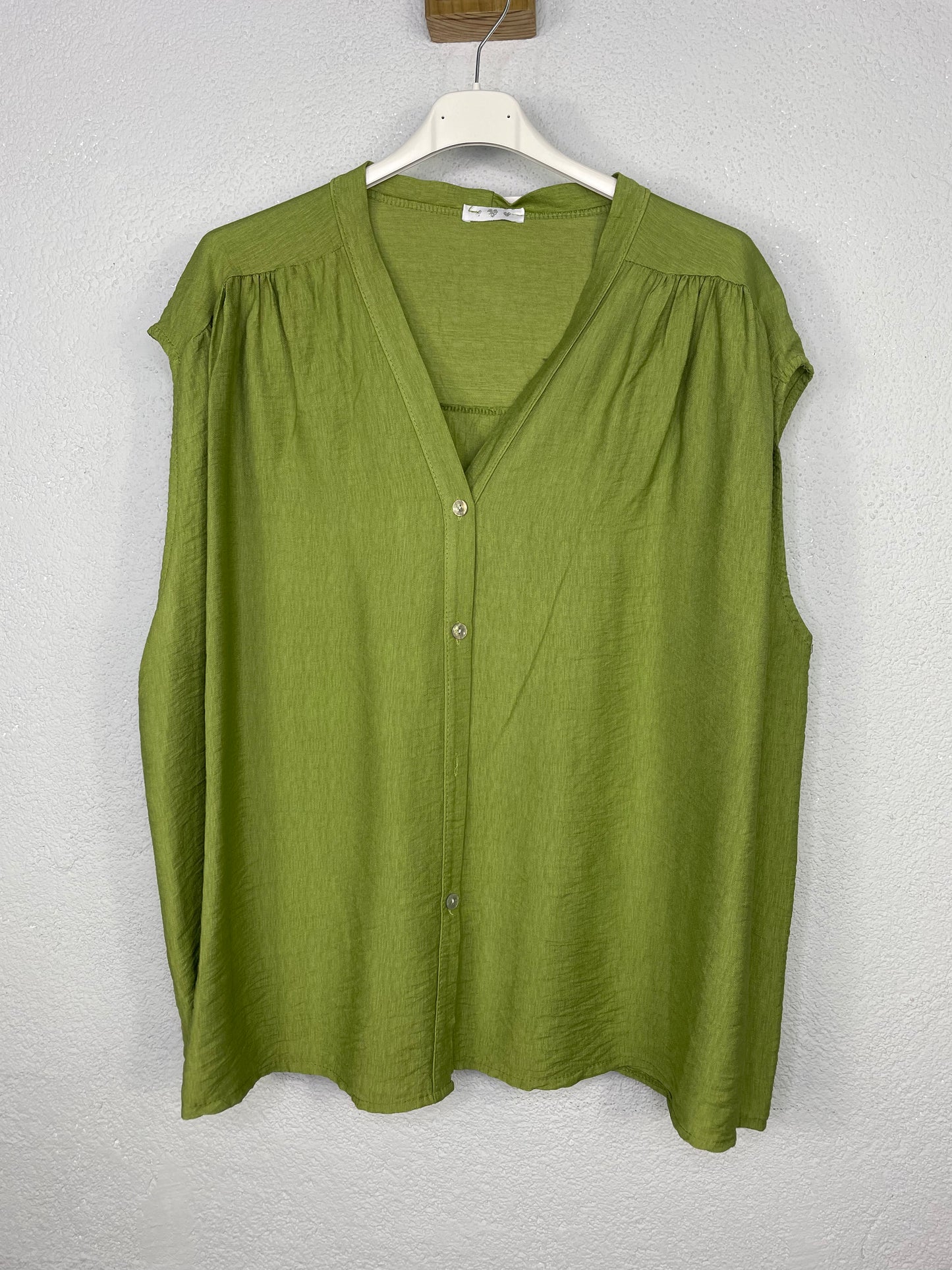 Camisa Leire Verde Pistacho  PLUS