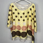 Blusa Arganda Amarillo  lunares