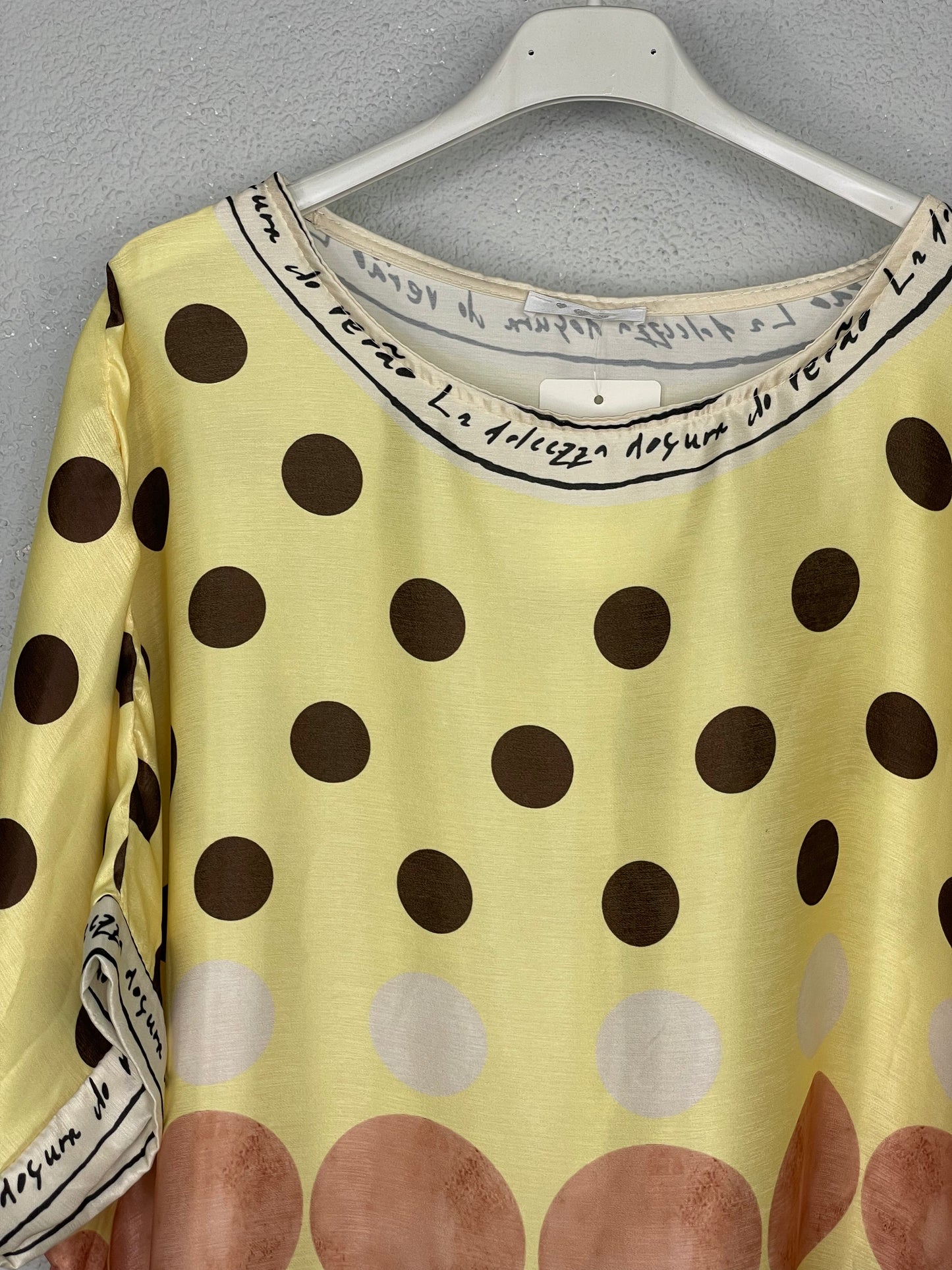 Blusa Arganda Amarillo  lunares
