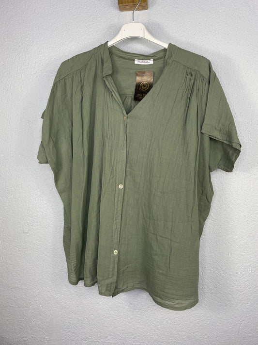 Camisa Tossa Caqui  PLUS