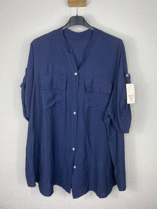 Camisa Colina Azul Marino PLUS