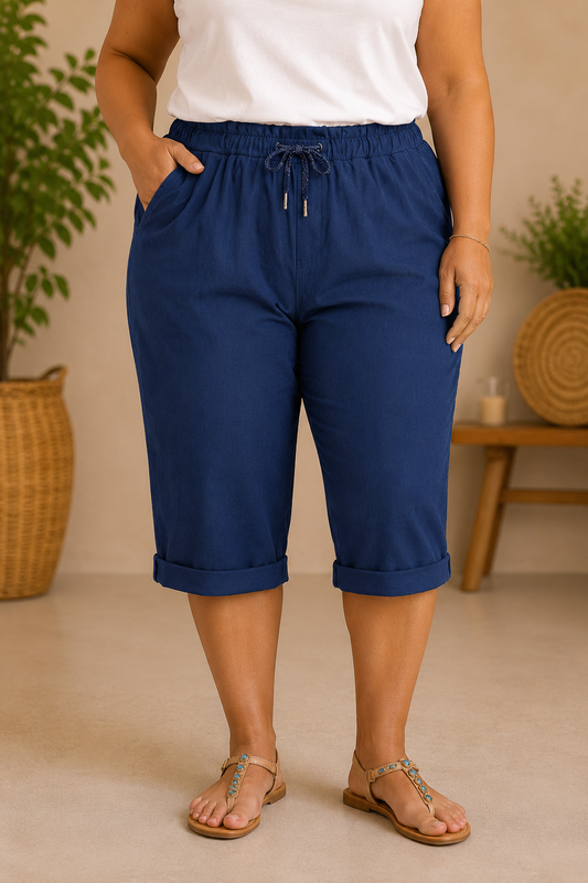 Pantalón corto Rioja Azul marino PLUS
