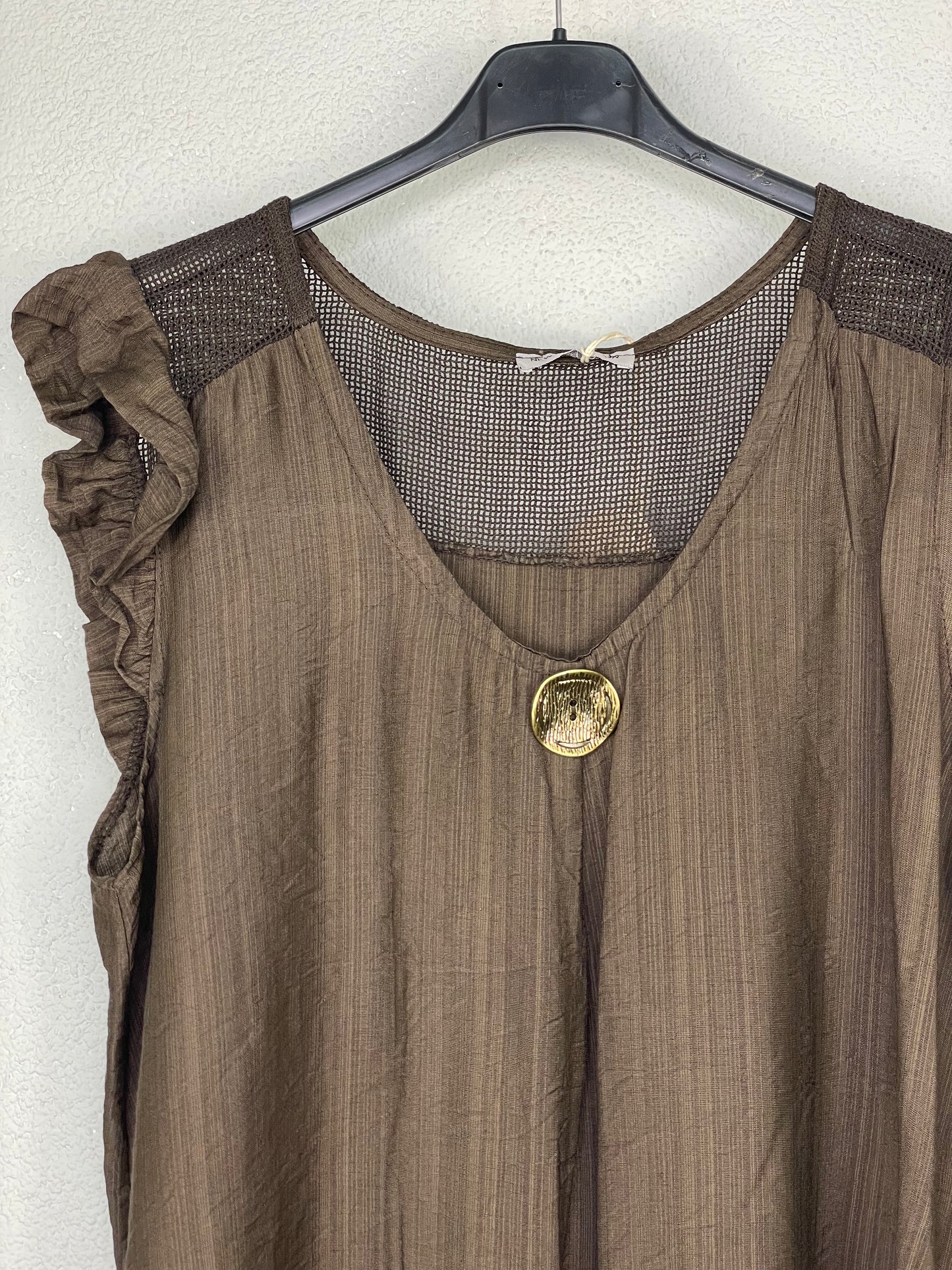 Blusa Paloma Marrón Chocolate