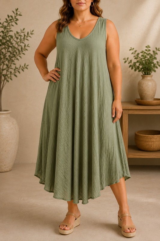 Vestido Carmona Caqui
