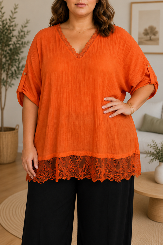 Blusa Valldemosa Naranja