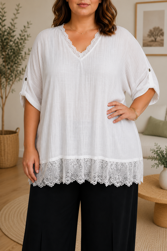 Blusa Valldemosa Blanca