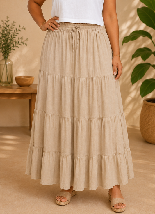 Falda Badalona  Beige