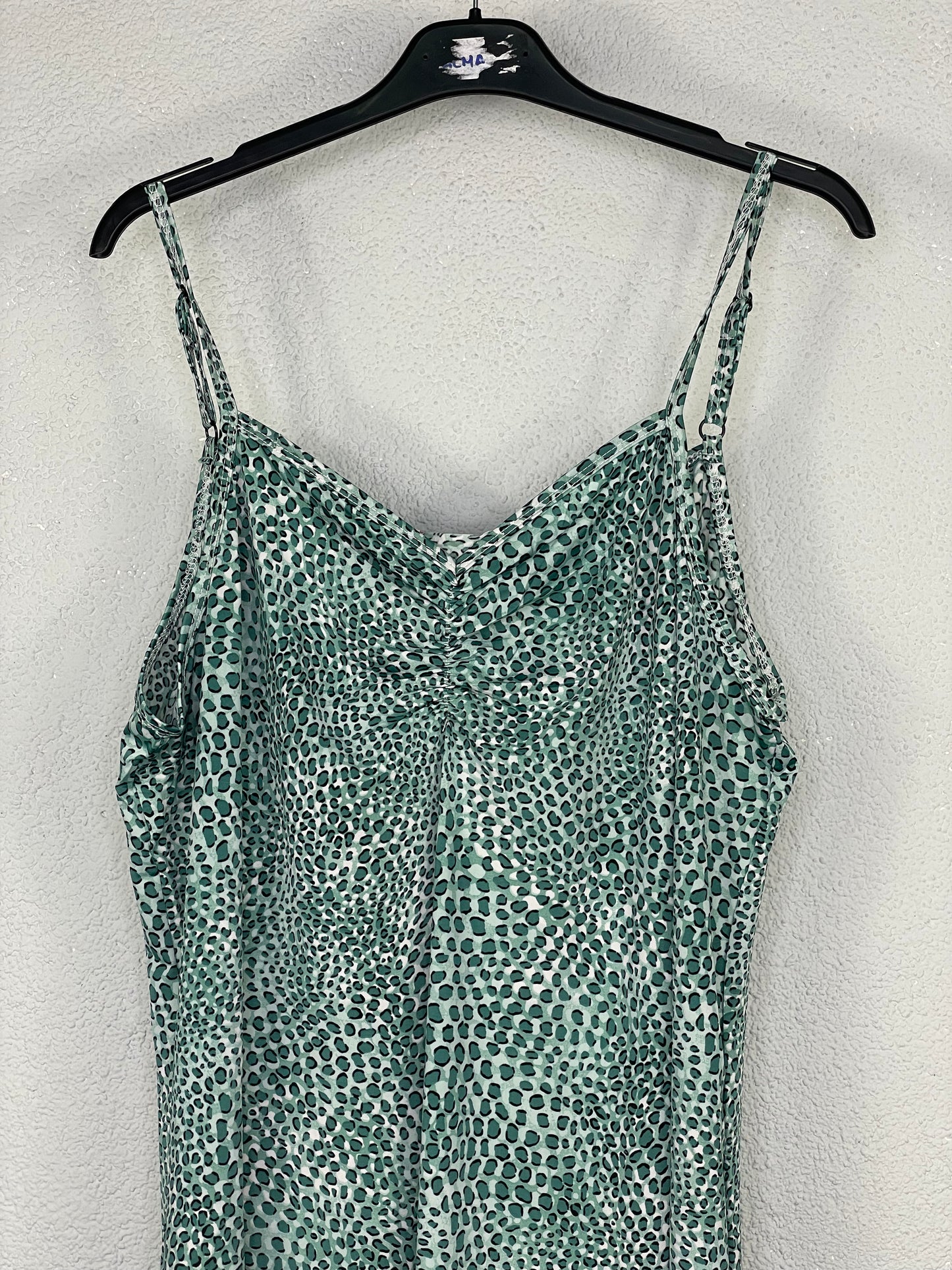 Vestido Gala Verde hoja