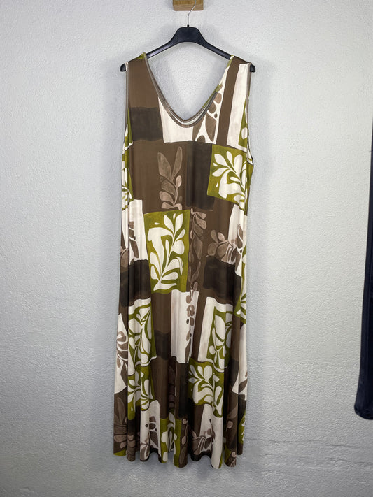 Vestido Judith Flores verdes
