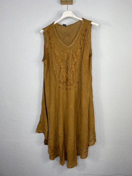 Vestido Sáhara Mostaza