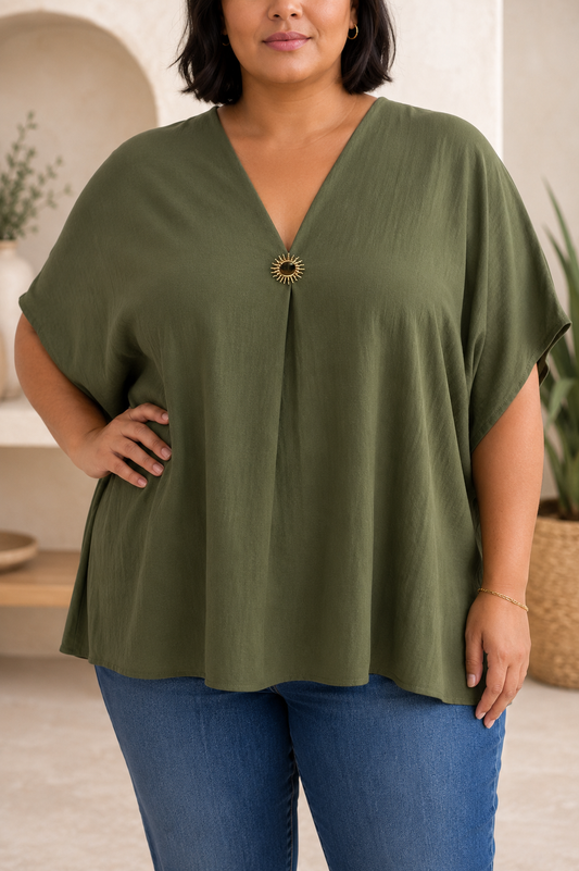 Blusa Morella Caqui