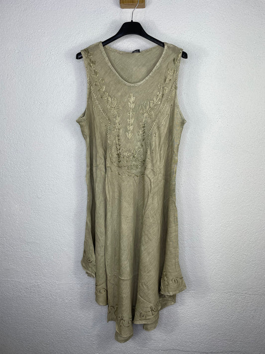 Vestido Sáhara Caqui