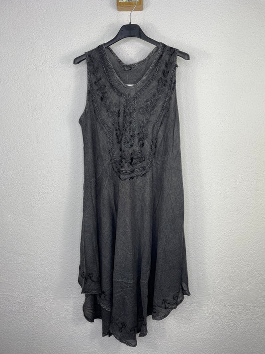 Vestido Sáhara Negro gastado