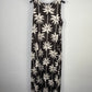 Vestido Oasis Palmeras Chocolate/Blanco