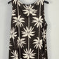 Vestido Oasis Palmeras Chocolate/Blanco