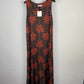 Vestido Oasis Palmeras Chocolate/Teja