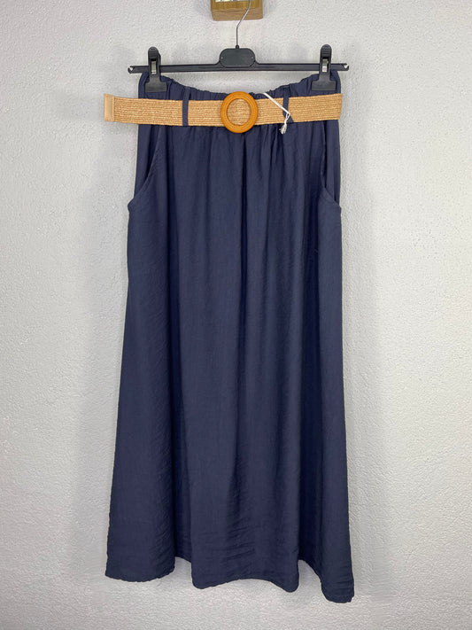 Falda Arena Azul Marino