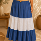 Falda Clara Azul Tejano Oscuro